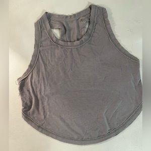 Five dancewear gray tank top, size youth medium.